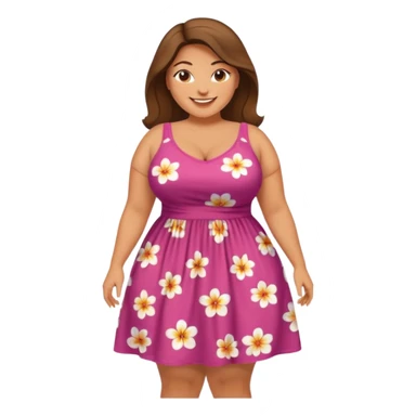 full-figured woman with a large bum sticker