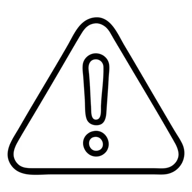 yellow triangle with exclamation mark, modern, for changelog channel sticker