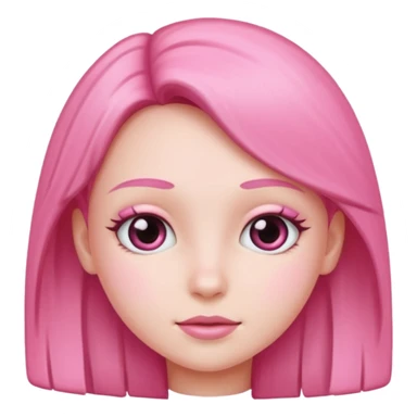full pink girl sticker