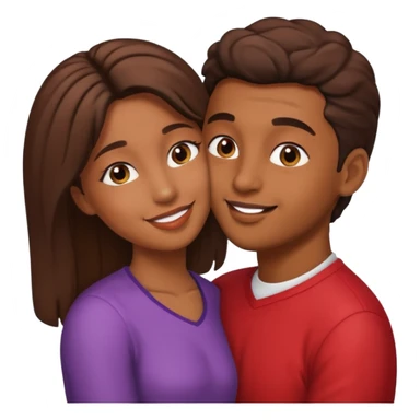 👩🏽emoji 🧑🏽 bunu öpüyor sticker