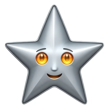 
 Metal star blinking  sticker