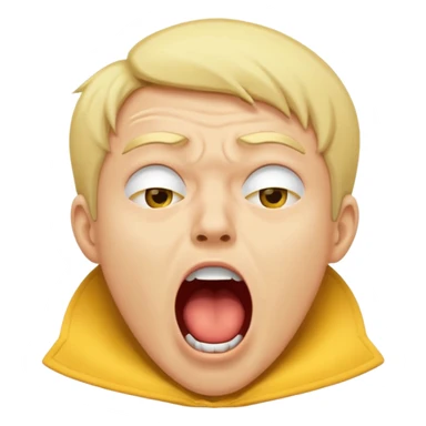 mad and yawning make it yellow tho  sticker