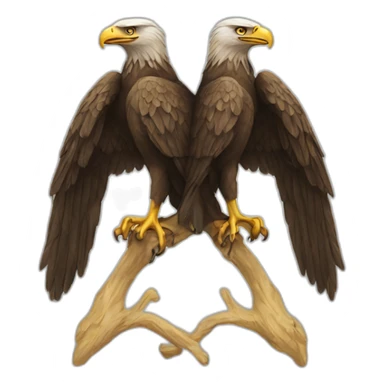 two-headed eagle sticker