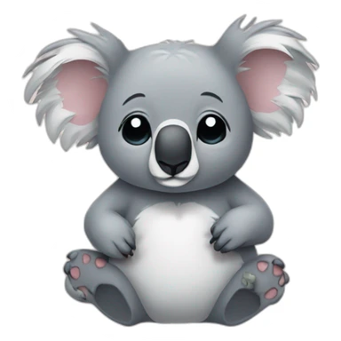 Koala going to sleep sticker
