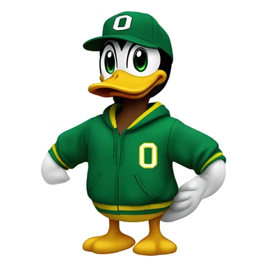 donald duck wearing UO merch sticker