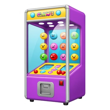 give me an arcade game claw machine sticker