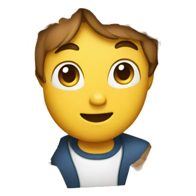 man with a box sticker