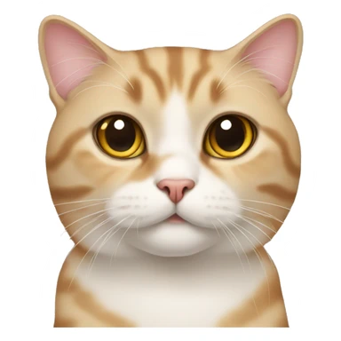 Cat British fold sticker