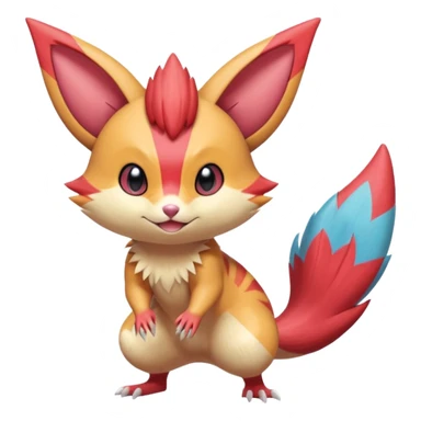 Sneasel-Furret-Victini-fusion sticker