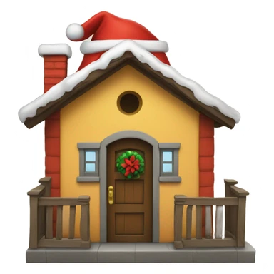 casita de santa claus  sticker