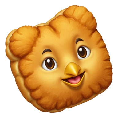 One chicken nugget sticker