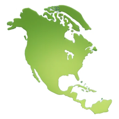 américa continent silhouette sticker