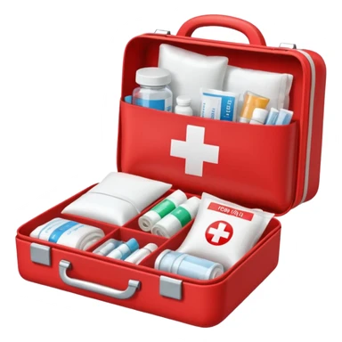 open first aid kit sticker
