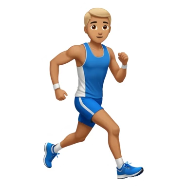 man running in sportswear sticker