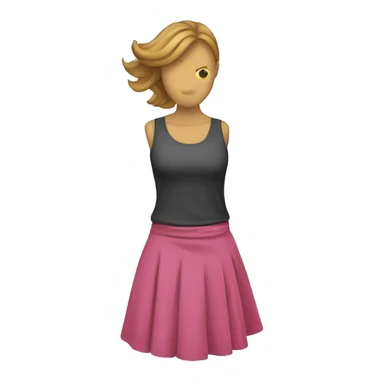 Skirt wind sticker