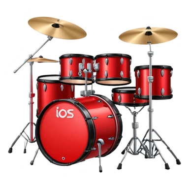 Crimson drumkit sticker