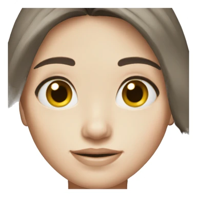 Brunette with pale skin girl sticker