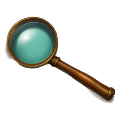 vintage book with magnifying glass sticker