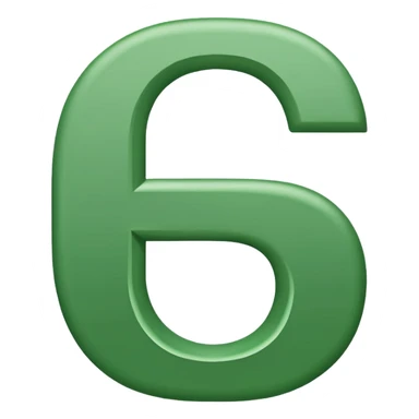 Make a letter G but make it green with white outline sticker