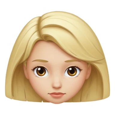 Girl bent over sticker