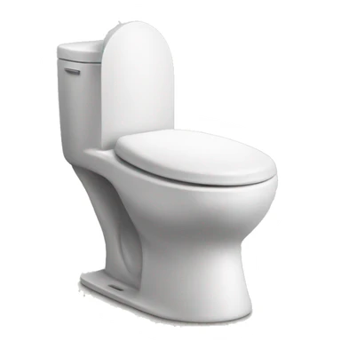 Skibidi toilet with emoji art style sticker