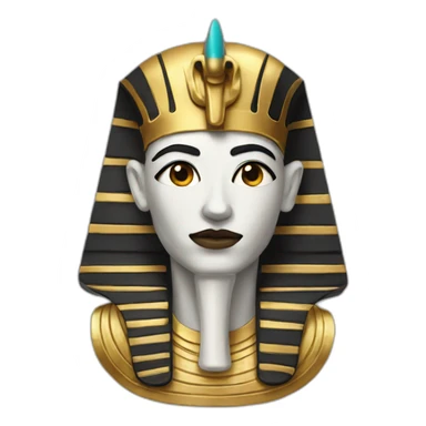 Pharoh with white skin sticker