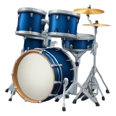 dark blue drum kit sticker