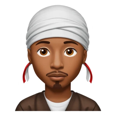 2Pac only face and durage sticker