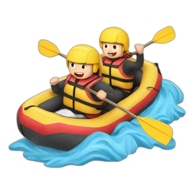 rafting sticker