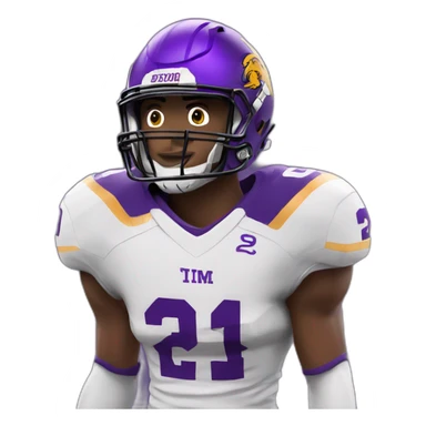 East Carolina football player sticker