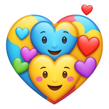 Happiness and love sticker