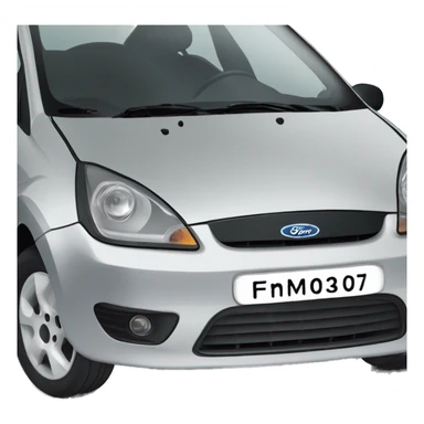 silver mk6 2006 ford fiesta sticker