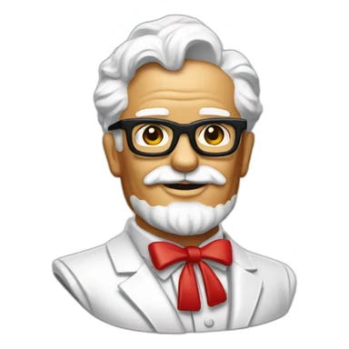 colonel sanders kfc sticker
