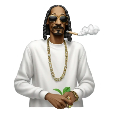 Snoop dog smoking sticker