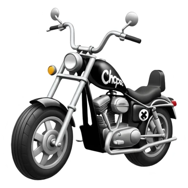 the word Chopper in graffiti sticker