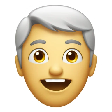 one eye squinting one eye open smiling  sticker