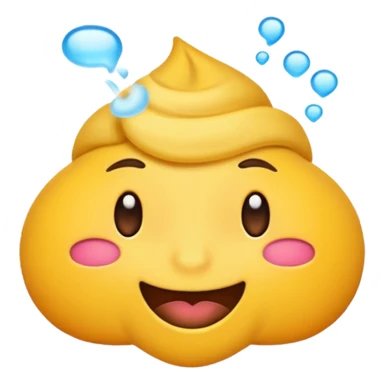 create a smell emoji in the style of iphone sticker