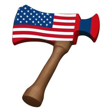 USA wooden hammer sticker