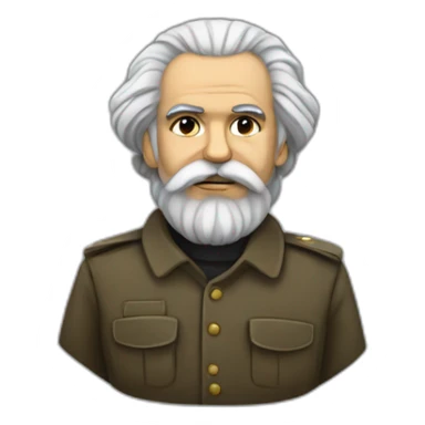 Kurdish karl marx sticker