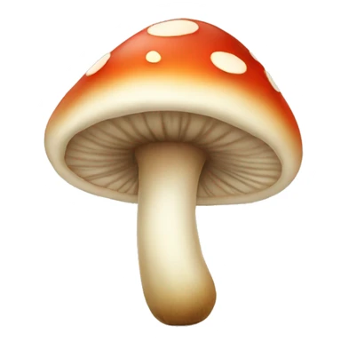 Smiling mushroom sticker