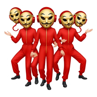 Lá casa de papel sticker