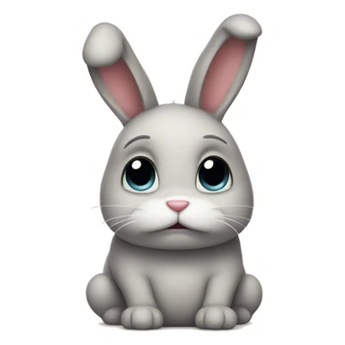sad bunny sticker
