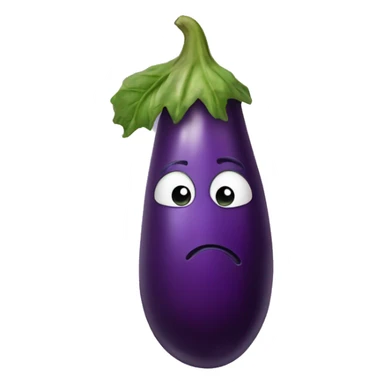 Eggplant sweating  sticker