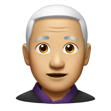 old asian priest sticker