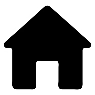 minimal house, green sticker