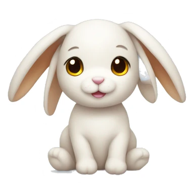 cute stuffed animal bunny sticker