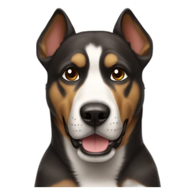 dog iron man sticker