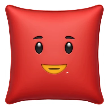 fancy red pillow sticker