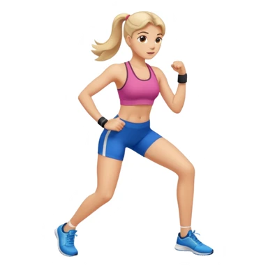Exercising girl  sticker