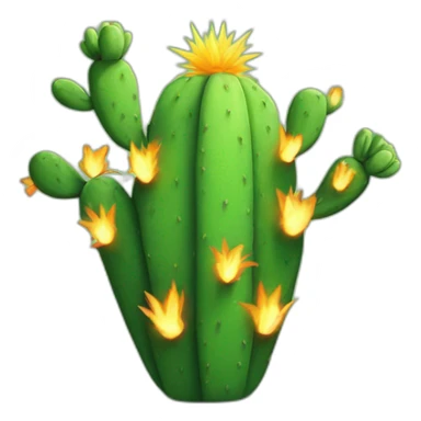 sunburned cactus sticker